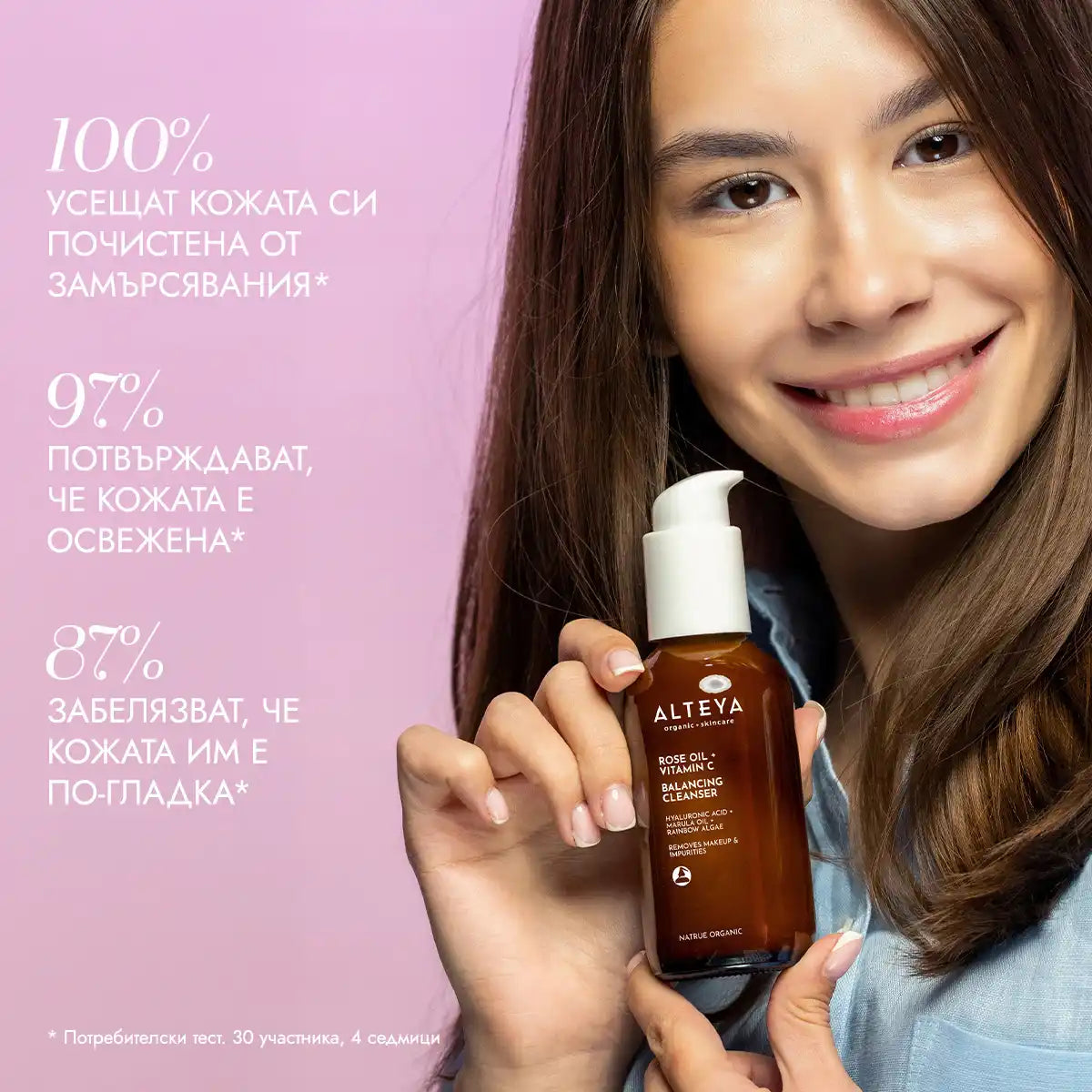 почистващ гел за лице luminous rose