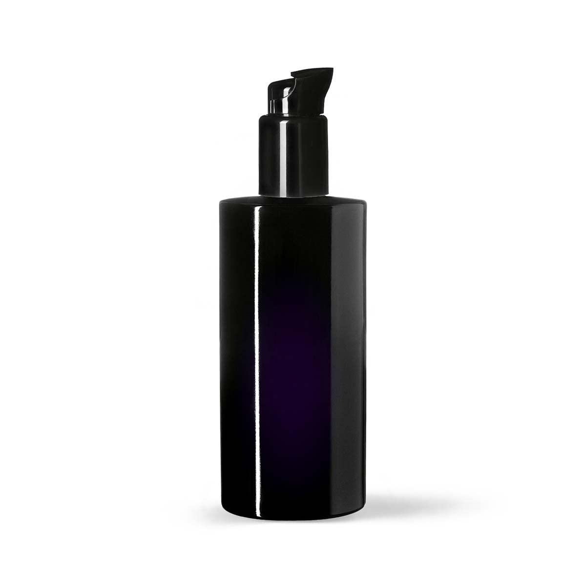 бутилка, виолетово стъкло 200мл с помпа