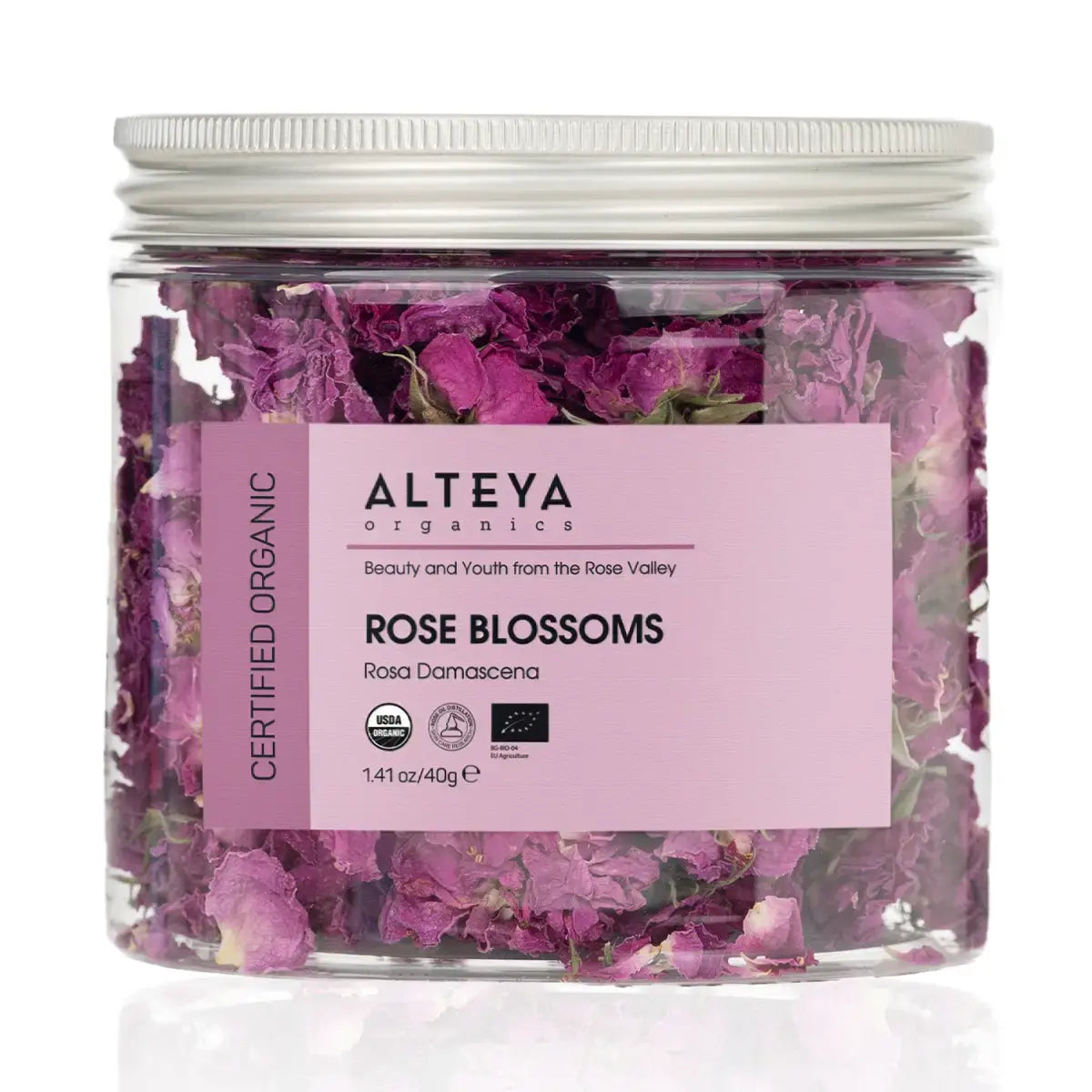 био сух розов цвят