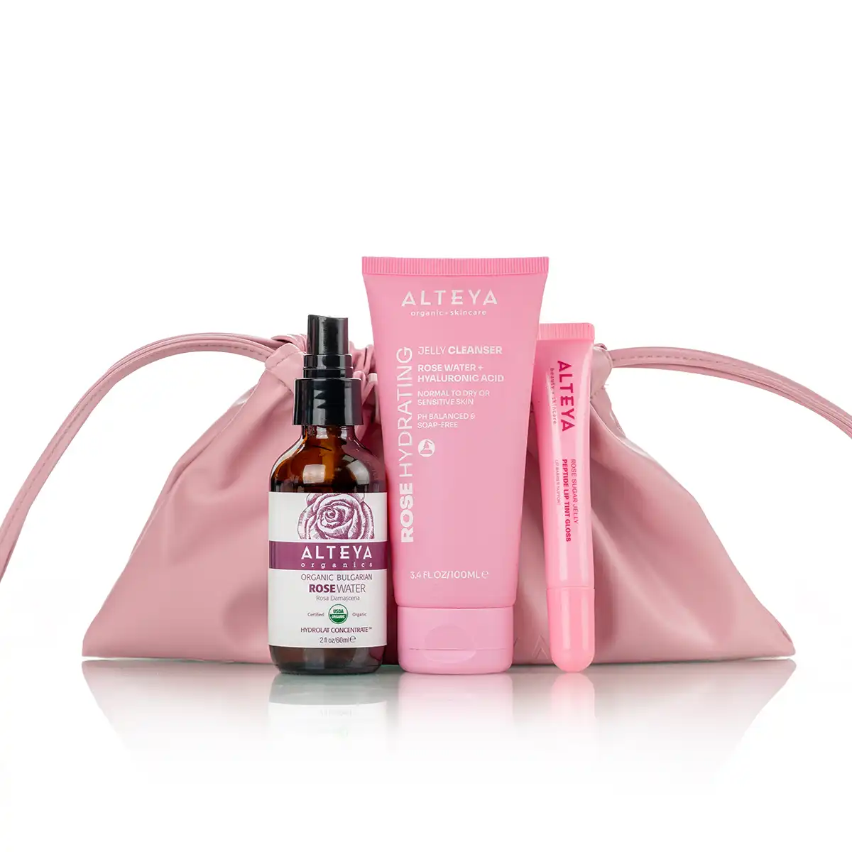 козметичен комплект за пътуване Sunrise Pink
