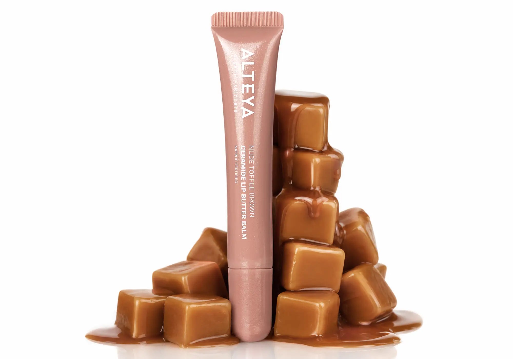 Бонбони и гланц за устни Nude Toffee Brown