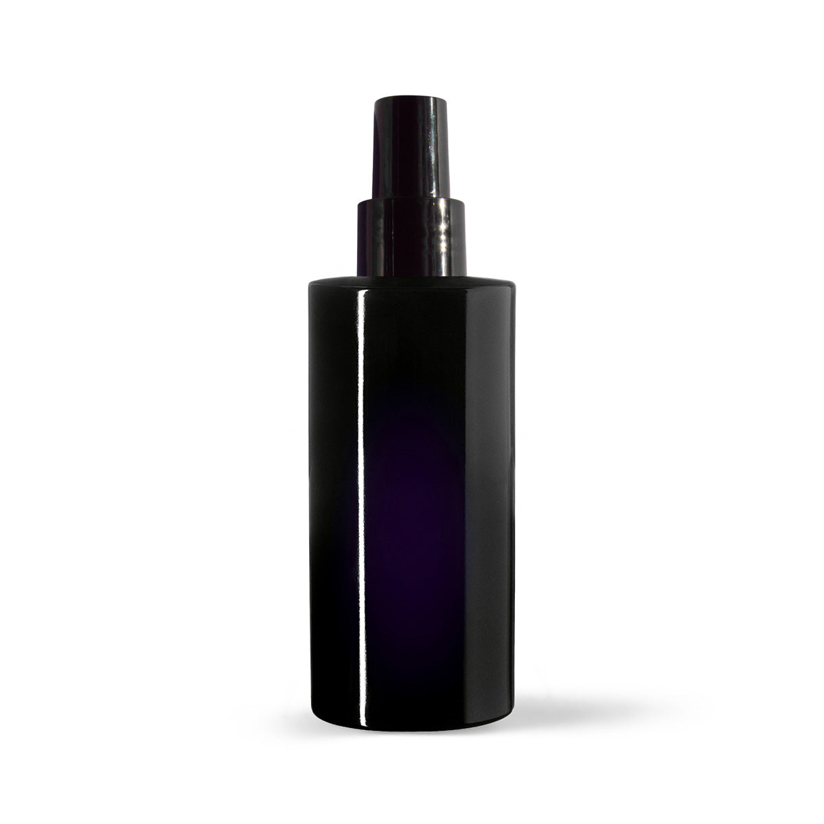 BOTTLE, VIOLET GLASS 200ML WITH SPRAY